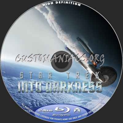 Star Trek Into Darkness (2D+3D) blu-ray label