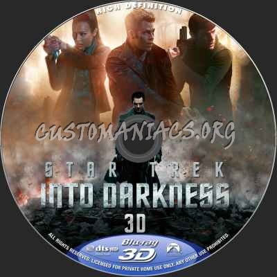 Star Trek Into Darkness (2D+3D) blu-ray label