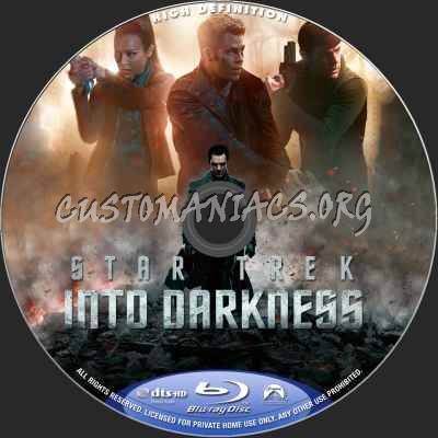 Star Trek Into Darkness (2D+3D) blu-ray label