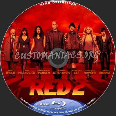 Red 2 blu-ray label