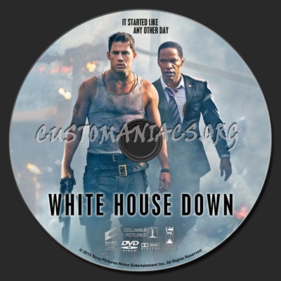 White House Down dvd label