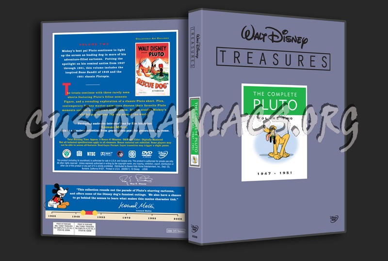Walt Disney Treasures The Complete Pluto Volume 2 dvd cover - DVD 