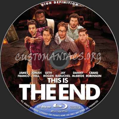 This Is The End blu-ray label