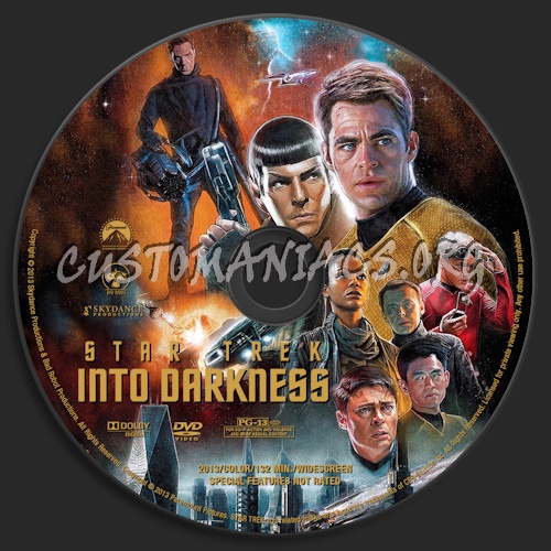 Star Trek Into Darkness dvd label