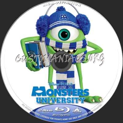 Monsters University (2D+3D) blu-ray label