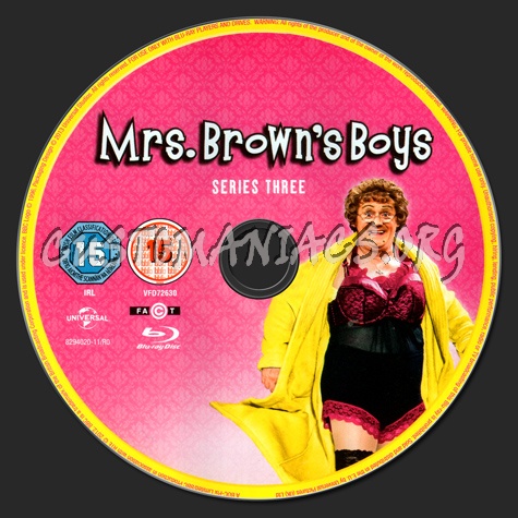 Mrs Brown's Boys Series 3 blu-ray label