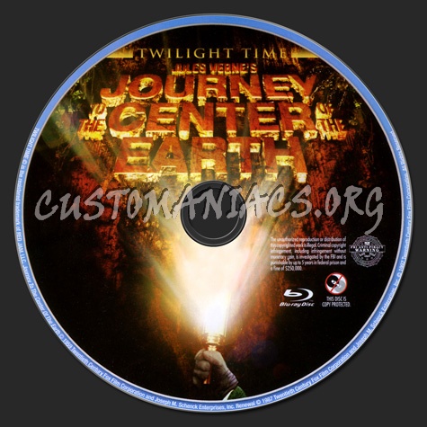 Journey to the Center of the Earth blu-ray label