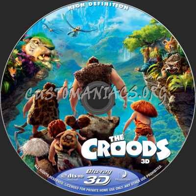The Croods (2D+3D) blu-ray label
