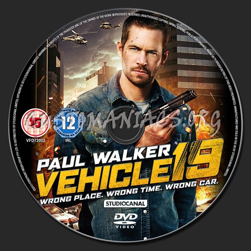 Vehicle 19 dvd label