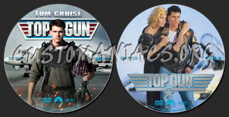 Top Gun dvd label