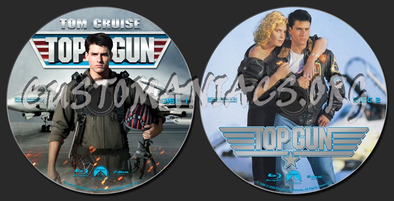 Top Gun blu-ray label