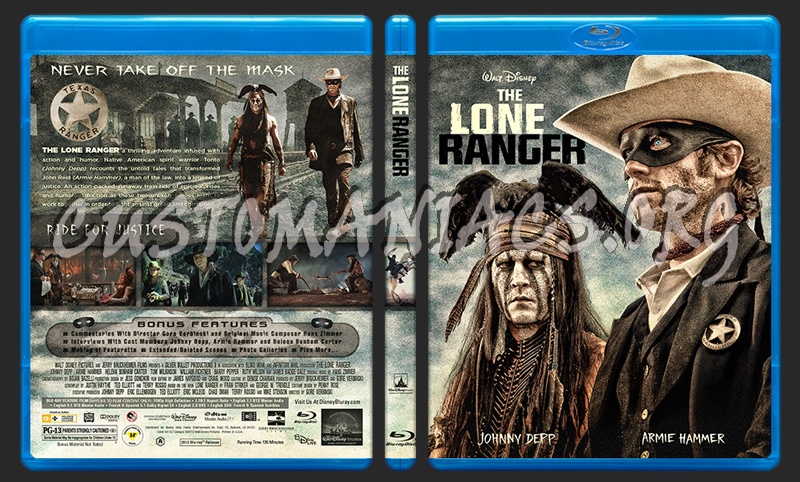 The Lone Ranger blu-ray cover