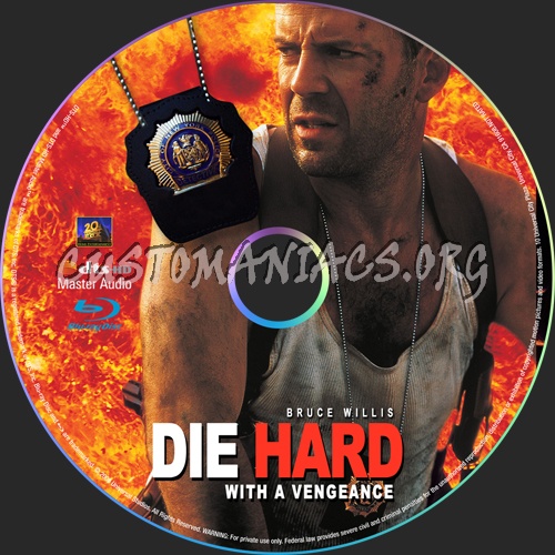 Die Hard: With a Vengeance blu-ray label