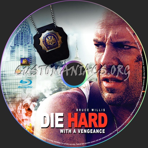 Die Hard: With a Vengeance blu-ray label