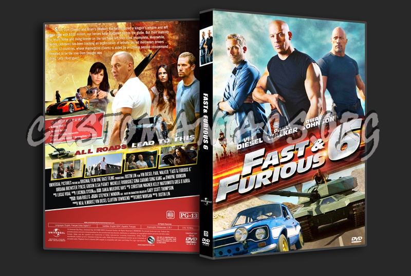 Fast & Furious 6 dvd cover