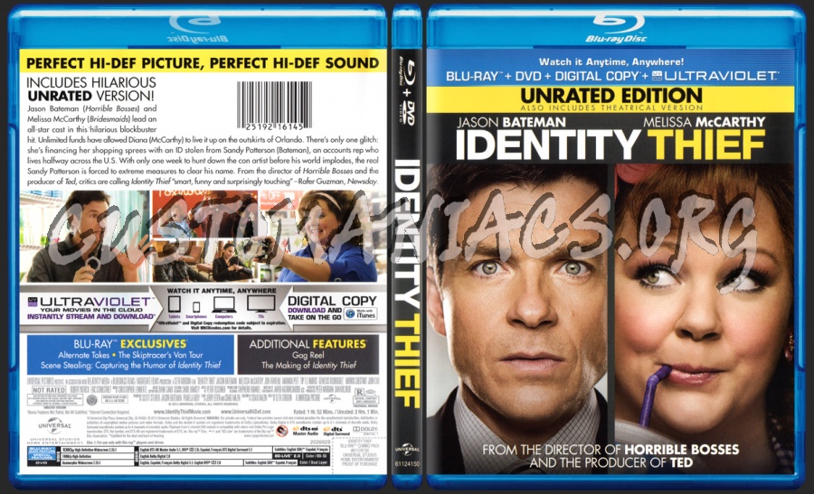 Identity Thief blu-ray cover