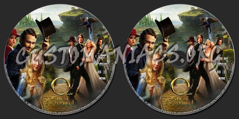 Oz: The Great and Powerful 2D/3D dvd label