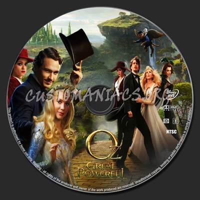 Oz: The Great and Powerful blu-ray label