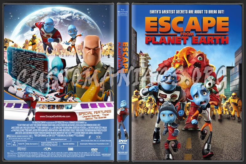 Escape From Planet Earth dvd cover