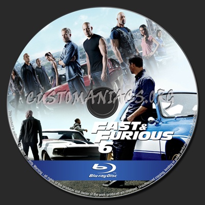 Fast and Furious 6 blu-ray label