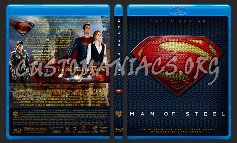 Man of Steel blu-ray cover