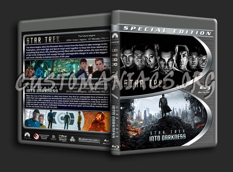 Star Trek / Star Trek: Into Darkness Double blu-ray cover