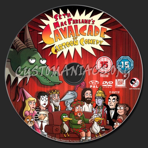 Seth MacFarlane's Cavalcade of Cartoon Comedy dvd label