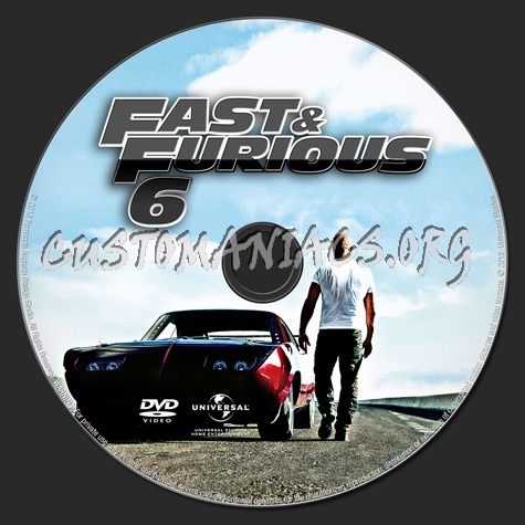 Fast & Furious 6 dvd label