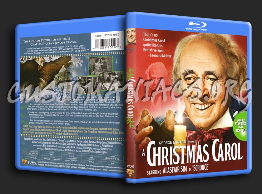 A Christmas Carol blu-ray cover