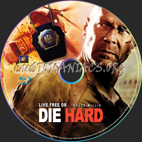 Live Free Or Die Hard blu-ray label