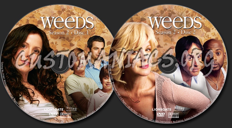 Weeds Season 2 dvd label