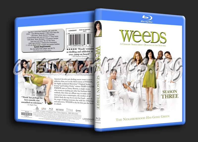 Weeds Season 3 blu-ray cover