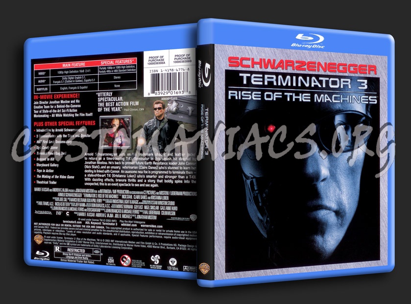 Terminator 3 blu-ray cover - DVD Covers & Labels by Customaniacs