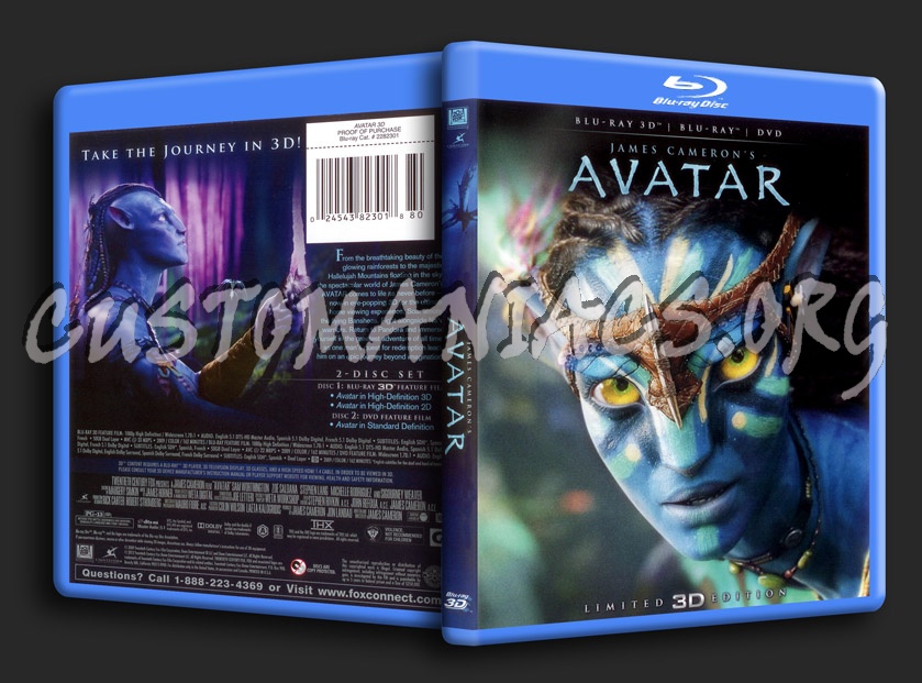 Avatar 3D blu-ray cover