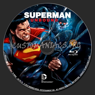 Superman Unbound blu-ray label