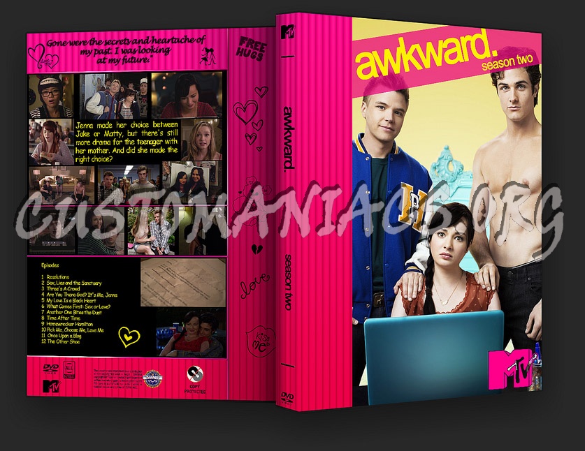 Awkward - Season 1-2 dvd cover