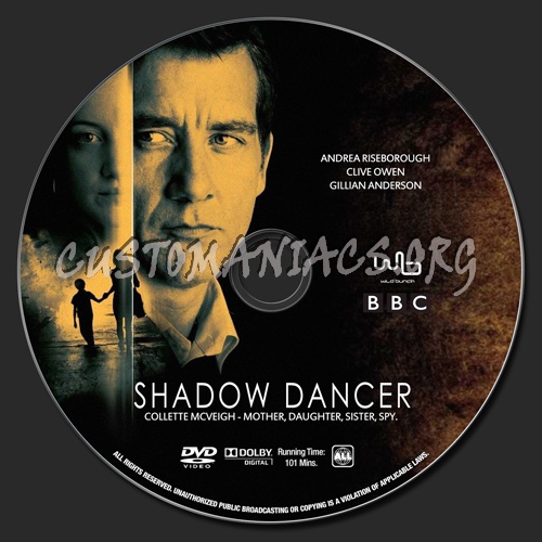 Shadow Dancer dvd label