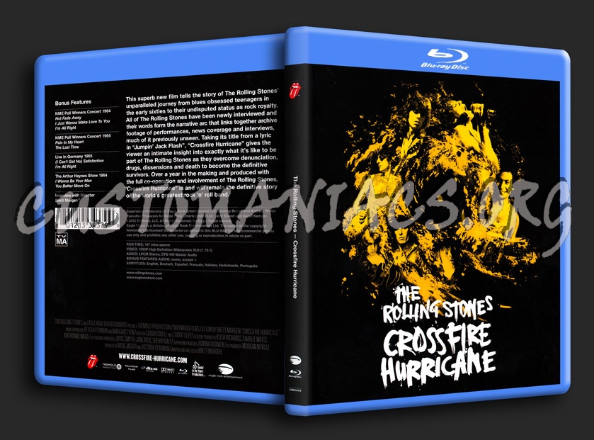 The Rolling Stones - Crossfire Hurricane blu-ray cover