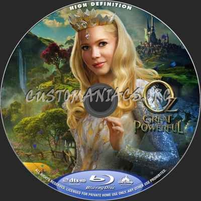 Oz The Great And Powerful blu-ray label