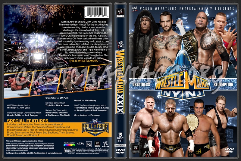 WWE WrestleMania 29 (XXIX) dvd cover