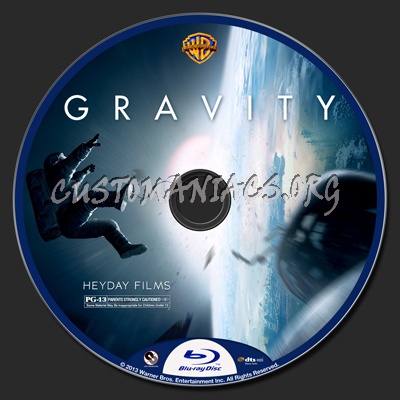 Gravity blu-ray label