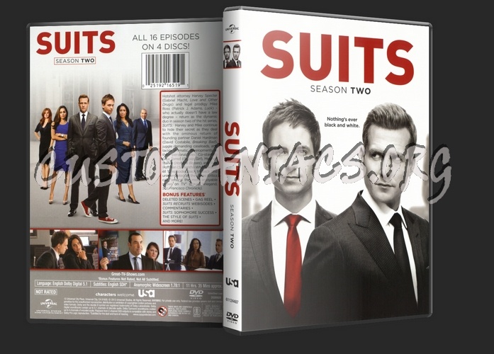 Suits Season 2 dvd cover