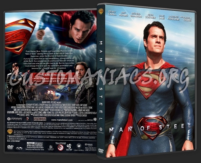 Man of Steel dvd cover