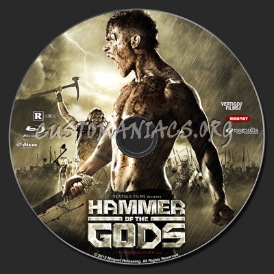 Hammer Of The Gods (2013) blu-ray label