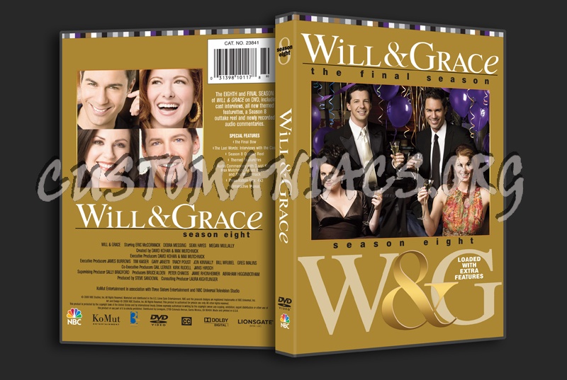 Will & Grace Season 8 dvd cover