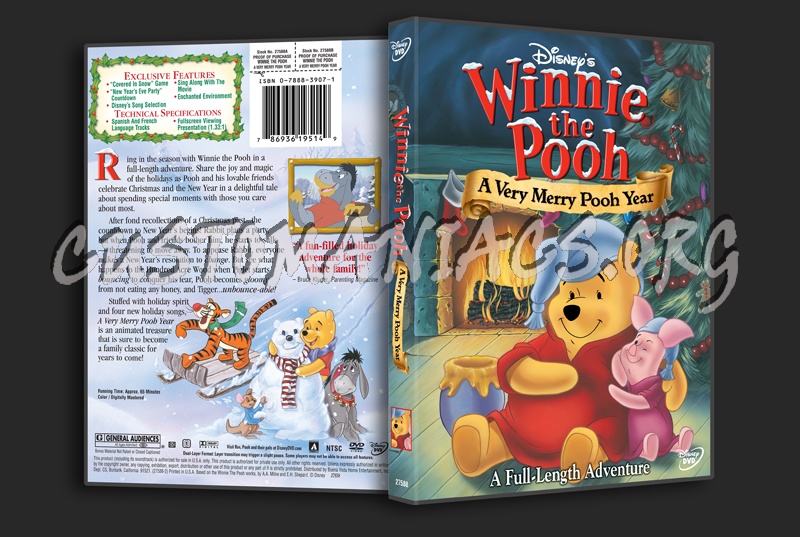 Winnie the Pooh A Very Merry Pooh Year dvd cover