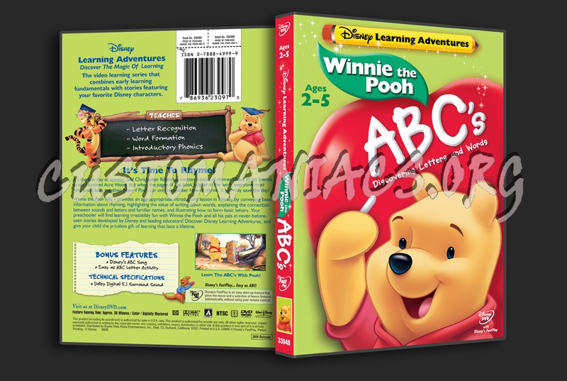 Winnie the Pooh ABC's Discovering Letters and Words dvd cover