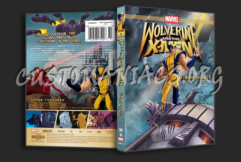 Wolverine and the X-Men Final Crisis Trilogy Volume 6 dvd cover