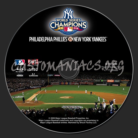 World Series 2009 Champions blu-ray label