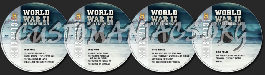 World War II The War Chronicles dvd label